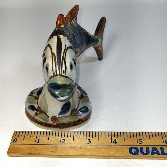 Ken Edwards 8in Vintage Large  Long Leaping Fish Sculpture - Picture 10 of 15